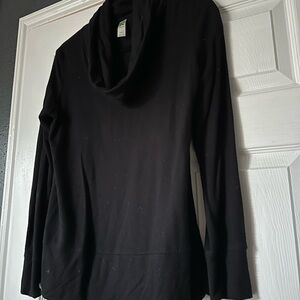 Black cowl neck sweater shirt